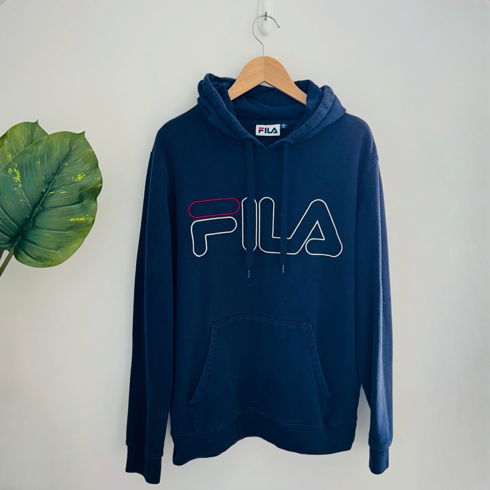 FILA | Navy Blue Hoodie Sweater Size Medium